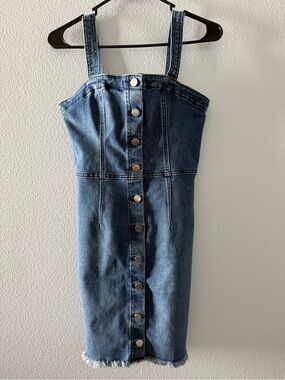 Volcom Denim Button Front Mini Dress